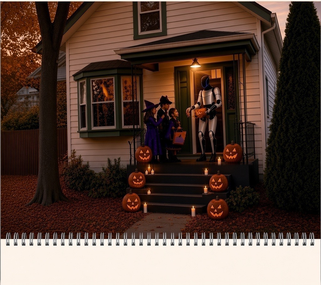 Rigel's October 2026 calendar artwork